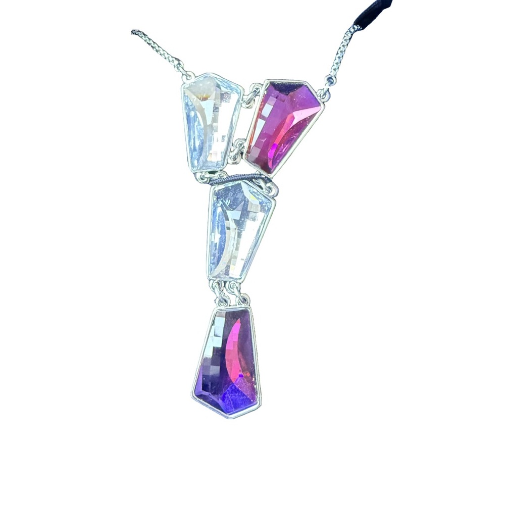 SWAROVSKI Evening Necklace 0935426 – Elegant Silver & Crystal Accents – NWT